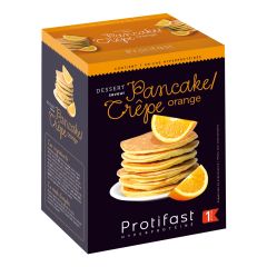 Préparation pour crêpe arôme orange riche en protéines. 7 sachets