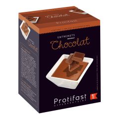 Dessert entremets chocolat riche en protéines. 
7 sachets hyperprotéinés