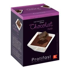 Préparation pour entremets dessert chocolat noir riche en protéines. 7 sachets