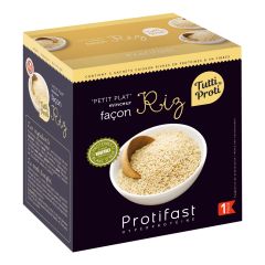 Préparation diététique façon riz hyperprotéiné.