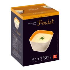 Préparation en poudre à reconstituer pour velouté poulet riche en protéines. Protifast 7 sachets.