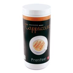 Préparation en poudre pour cappuccino hyperprotéiné. Pot économique 500 g