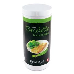 Préparation diététique à reconstituer pour omelette aux fines herbes riche en protéines. 1 pot de 500 g