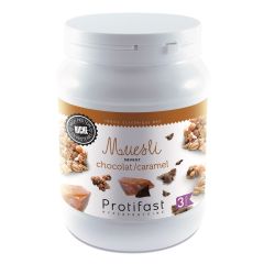 Pot muesli chocolat caramel riche en protéines