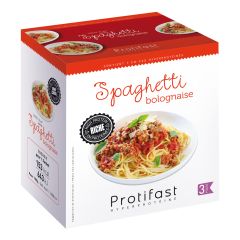 Préparation diététique à base de soja riche en protéines pour spaghetti bolonaise Protifast.